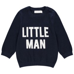 Pull en tricot à message contrasté bébé garçon