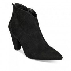 Boots pointues velours femme