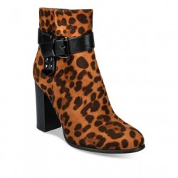 Boots léopard femme