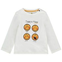 Tee-shirt coton bio "SmileysWolrd" bébé garçon