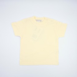 Tee-shirt jaune pâle bébé fille