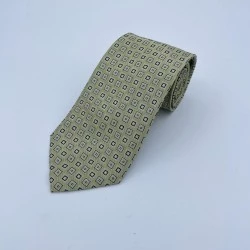 Cravate carreaux vert clair