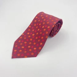 Cravate à motif rouge