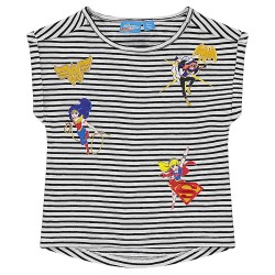 Tee-shirt fille manches courtes forme boîte