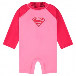 Combinaison de bain bébé fille anti-UV "Supergirl"