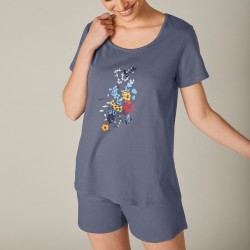 Pyjashort imprimé floral