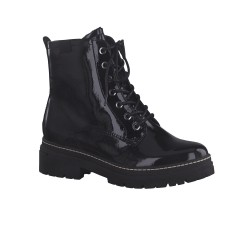 Boots vernis noir - largeur confort